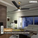 Luminous New York Manhattan 1200mm 3 Blade Ceiling Fan