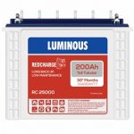 Luminous 12V RC25000 200Ah Tall Tubular Inverter Battery